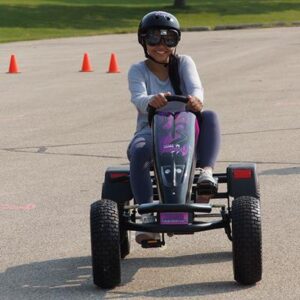 With a SIDNE or Roadster Pedal Kart distracted driving simulator and goggles, your students can safely see how even taking their eyes off of the road for a few seconds can severely impact their reaction times.