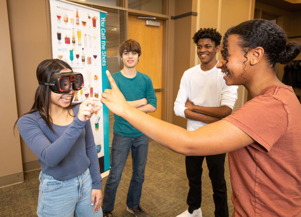 Participants using Fatal Vision Goggles need to understand the effects of impairment and addressing laughter while using Fatal Vision Goggles is one way to have that conversation.